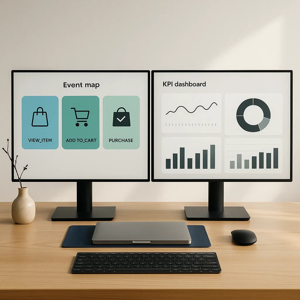 تحليلات ولوحات تحكم شوبيفاي (GA4 / لوكر ستوديو)